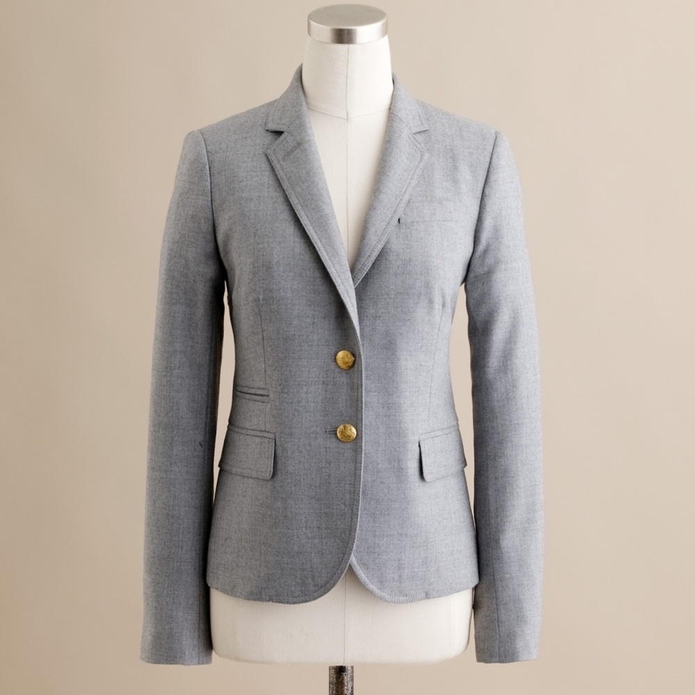 JCrew Schoolboy Blazer / Grey / Size 0